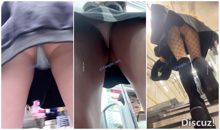 【日产精选】004地铁CD三位丁字裤美女。短裙迷人巨乳 [某….